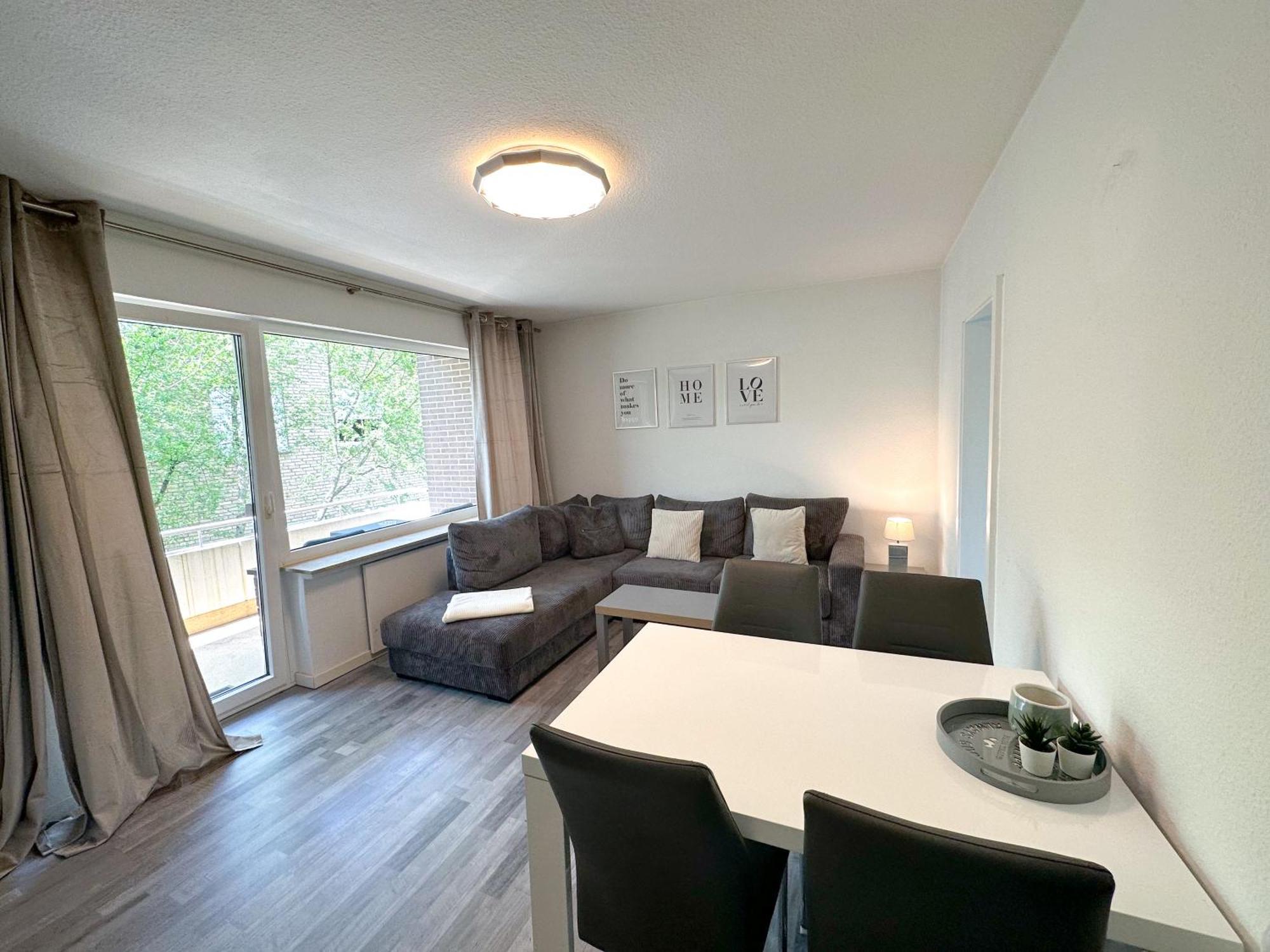 Stilvolles, Frisch Renoviertes 2Zi Apartment Mit Kueche Und Balkon In Kliniknaehe Bad Oeynhausen Exteriör bild