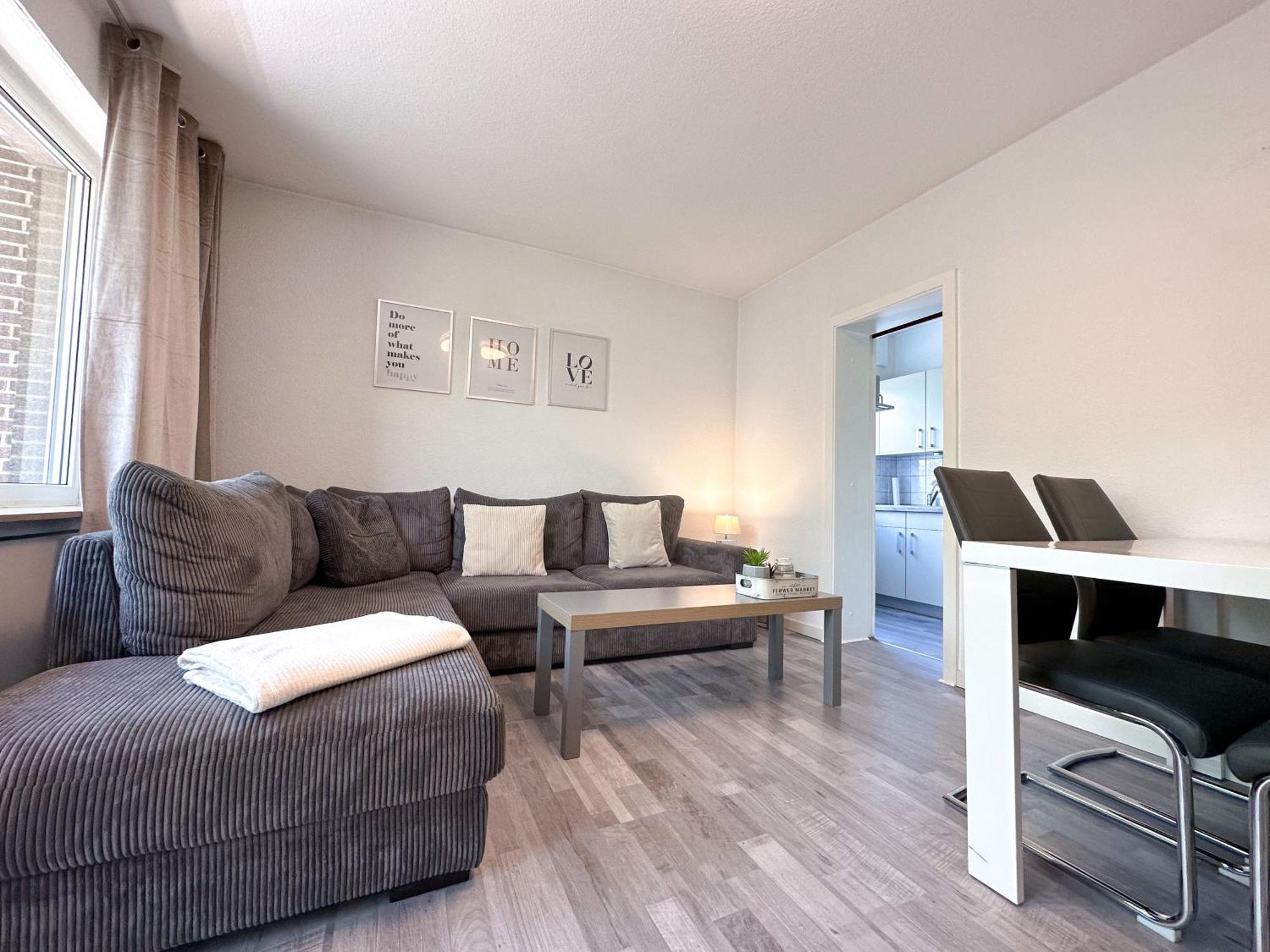 Stilvolles, Frisch Renoviertes 2Zi Apartment Mit Kueche Und Balkon In Kliniknaehe Bad Oeynhausen Exteriör bild